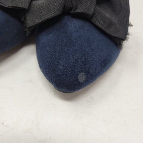 LC Lauren Conrad | Compote Slip On Bow Mules Shoes Navy Blue - Picture 9 of 10
